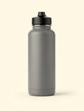 Bambooline Eiche Edelstahl-Trinkflasche 1L